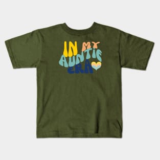 In my Auntie era, colorful retro graphic Kids T-Shirt